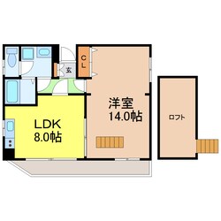 ニッセイディーセント金山の物件間取画像